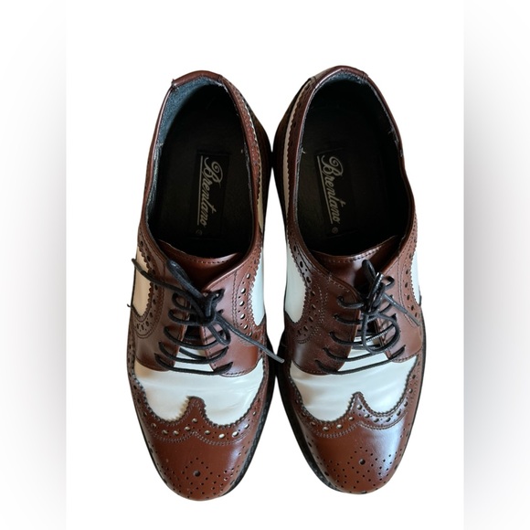 Brentano Spectator Leather Two-Tone Wingtip Tuxedo Shoes | Size 6 Men’s - Picture 11 of 16